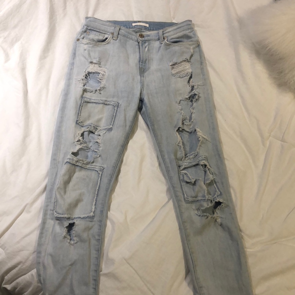 High-Rise Slim Straight Jeans